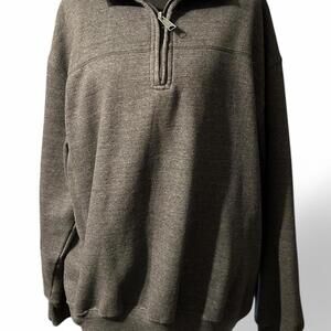 Men's Grey and Cream Sweatshirt